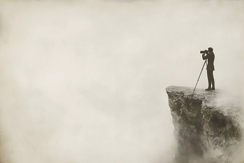 Der Fotograf auf dem Berg von Heike Hultsch