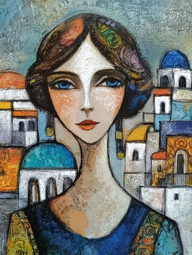 Chaleur et couleurs dans l'air sur Peinture Abstraite