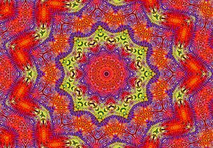 Schillert in Rot (Rosette in Rot)
