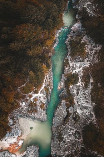 Soča Gorge vanuit de lucht | Slovenie | Landschapsfotografie