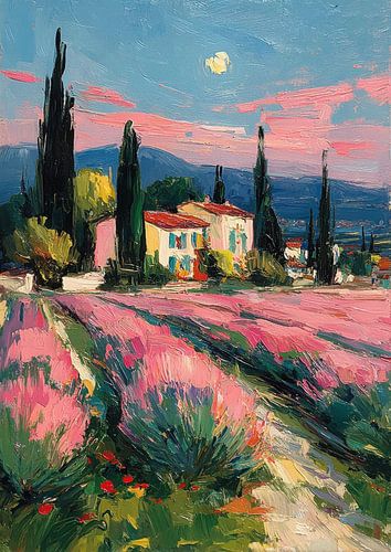 Provence Landscape Impressionism by Niklas Maximilian