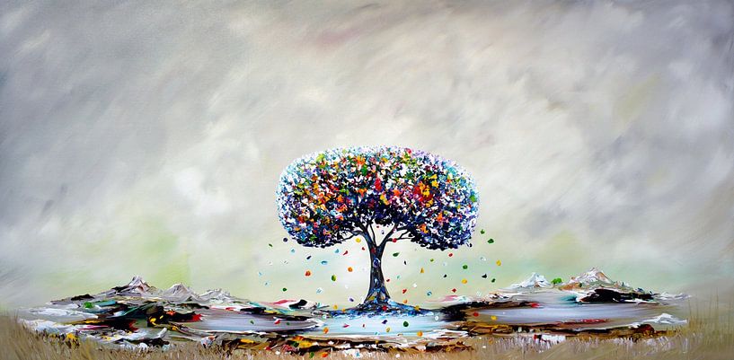 Baum des Lebens von Gena Theheartofart