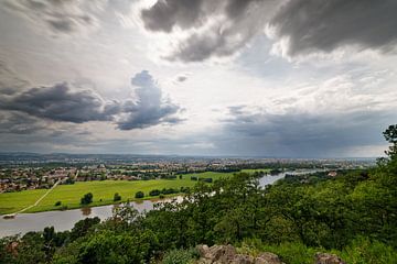 Dresden Blick von der Agneshöhe