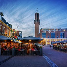 Marktplatz von Hengelo Gelderland in der blauen Stunde von Bart Ros