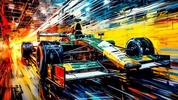 Light trail of triumph by Klaus Tesching - Art-AI