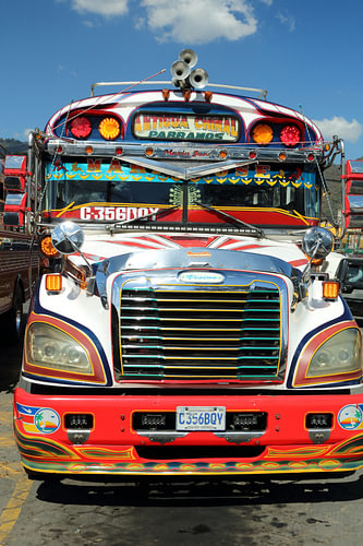 Guatemala chicken bus