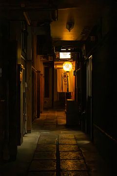 Lumière du soir dans une ruelle de Kyoto sur Marco Leeggangers