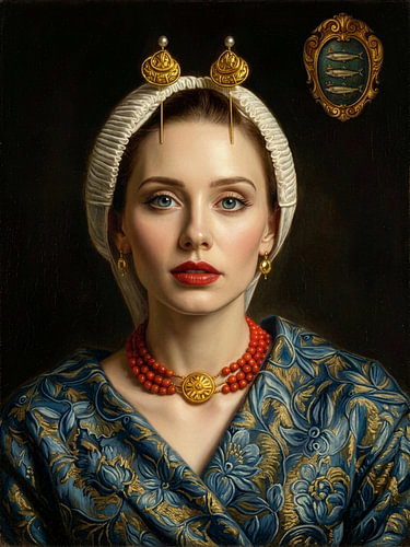 A woman from Scheveningen by Ingrid van der Meer