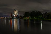 De houtzaagmolen De Salamander in Leidschendam, Nederland van Gijs Rijsdijk thumbnail