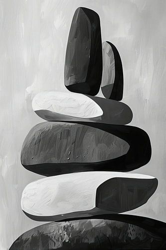 Œuvre d'art abstraite moderne