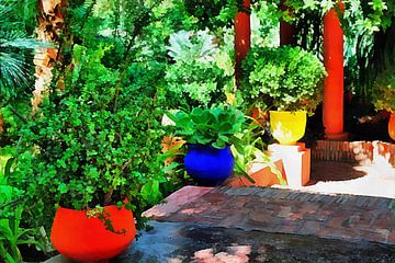 Colourful Walkway Marrakesh