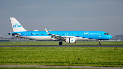 Het nieuwste vliegtuig van de KLM: de Airbus A321neo.