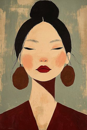 Portret met Aziatische twist no.1