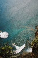Aqua blaues Wasser felsige Küste von Madeira
