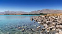 Lake Tekapo op het Zuidereiland van Nieuw-Zeeland