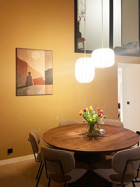 Customer photo: Daydreamer, modern and abstract in earth tones by Studio Allee, on ArtFrame