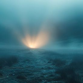 Pad door het Blauwe Niets van Femea Stille Landschappen