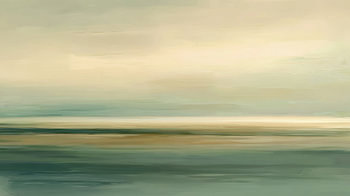 Zachte groene horizon bij zonsopgang