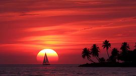 Un coucher de soleil paisible sur Jean Pierre
