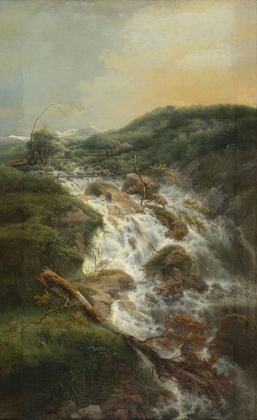 Zwitsers landschap met waterval, Gerard van Nijmegen van Meesterlijcke Meesters