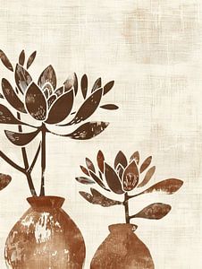 Blumenmalerei Keramik