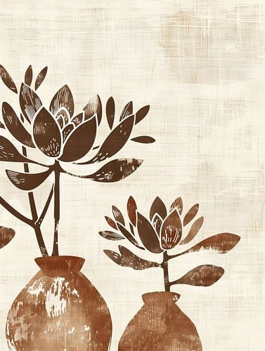 Peinture de fleurs Céramique