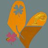 Lucky Heart orange by Atelier Andrea