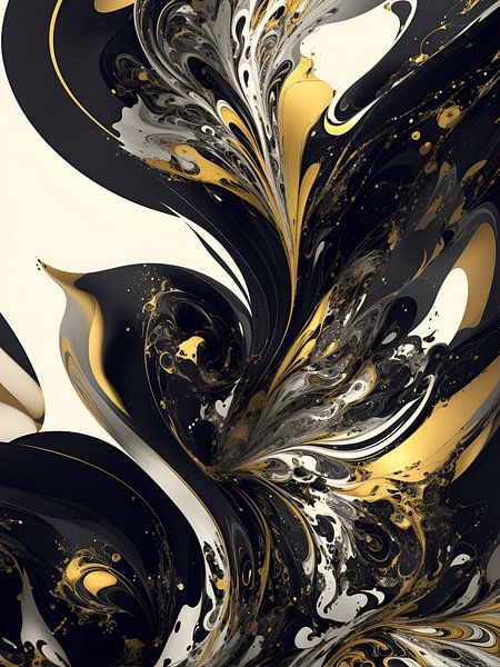 Goldene Abstraktion von Biljana Zdravkovic