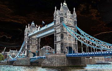 Tower Bridge een icoon in Londen van Leo Leliveld