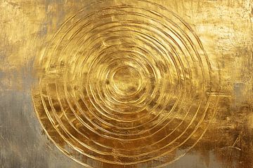 Gouden abstracte cirkels van Art & Soul Creations