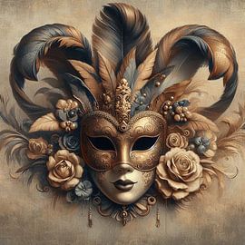 Venezianische Maske von Nicolette Vermeulen