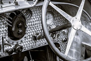 Bugatti Type 35 vintage jaren 1920 race auto interieur detail van Sjoerd van der Wal Fotografie