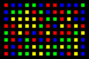 Verschachtelt | Mittig | 12x08 | N=01 | Random #02 | RGBY