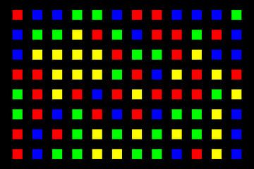 Nested | Center | 12x08 | N=01 | Random #02 | RGBY van Gerhard Haberern