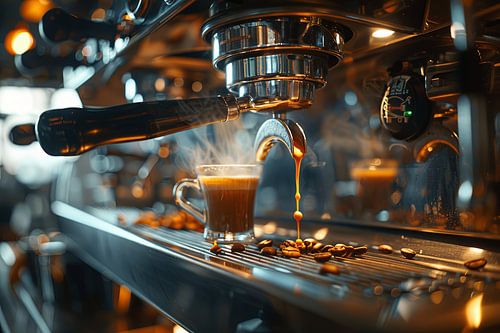 kop koffie of cappuccino drinken