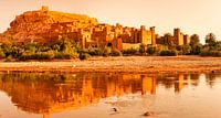 Kasbah Ait-Benhaddou at sunrise, UNESCO World Heritage Site, Morocco,