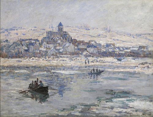 Vétheuil in de winter, Claude Monet