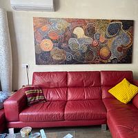 Klantfoto: Aboriginal Dot Art van ARTEO Schilderijen, op canvas