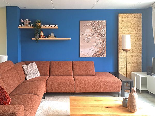 Customer photo: Japanese plum blossoms in moonlight - Sō Shizan by Kjubik, on ArtFrame