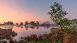 Sonnenaufgang in Smitsveen, Dwingelderveld, Drenthe von Henk Meijer Photography