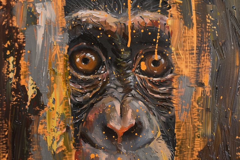 Intriguing Gaze of a Monkey by Whale & Sons