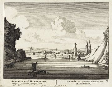Jan van Call (I), Ansicht von Andernach am Rhein mit den Bolle Toren, 1694 - 1697