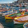 Pointu-Boote in Nizza, Côte d'Azur von Hilke Maunder
