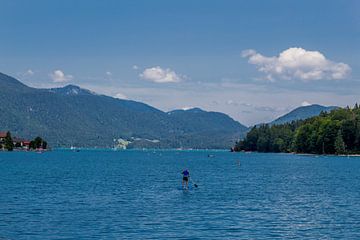 Prachtig merenlandschap aan de Walchensee van Oliver Hlavaty