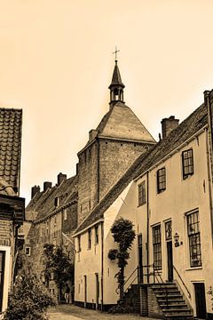 Amersfoort Utrecht Die Niederlande Sepia von Hendrik-Jan Kornelis