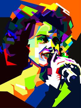 Lisa Stansfield Pop Art Poster WPAP van Artkreator