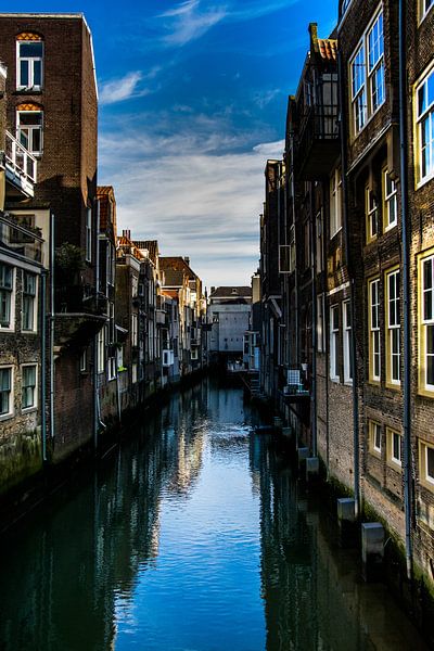 Doredrect, Street view. Impression sur toile par Pix-Art By Naomi.k