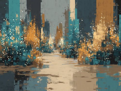 Abstract stad | City Glow