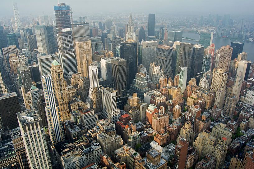 New York, vue de Manhattan depuis le Top of the Rock par Peter Hofwegen