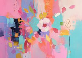 Tuin van Abstract Schilderij